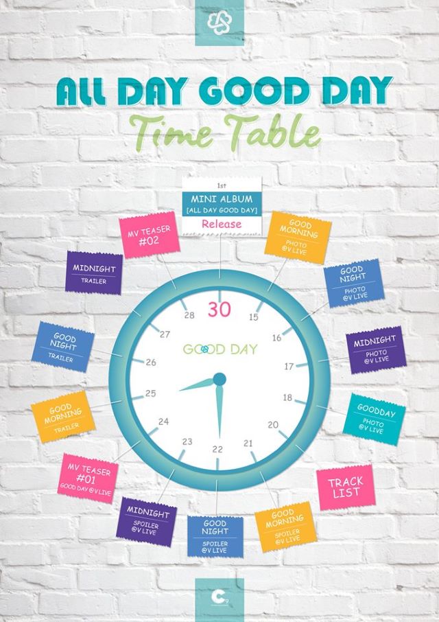 GOOD DAY《ALL DAY GOOD DAY》行程表