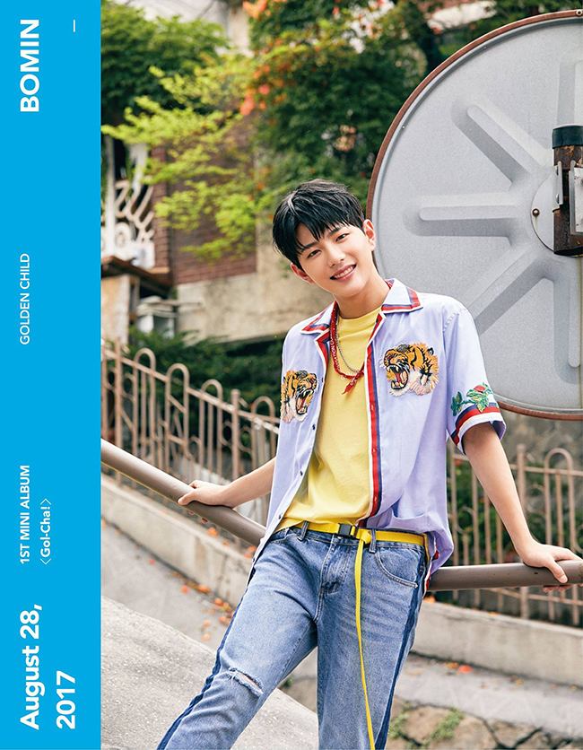 Bo Min《Gol-Cha!》概念照(來源：Golden Child@Facebook)