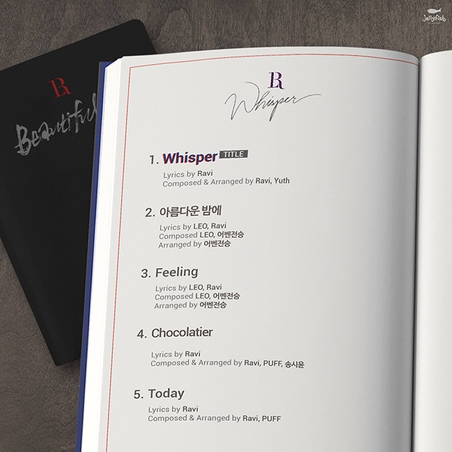 VIXX LR《Whisper》曲目表(來源：VIXX@Facebook)