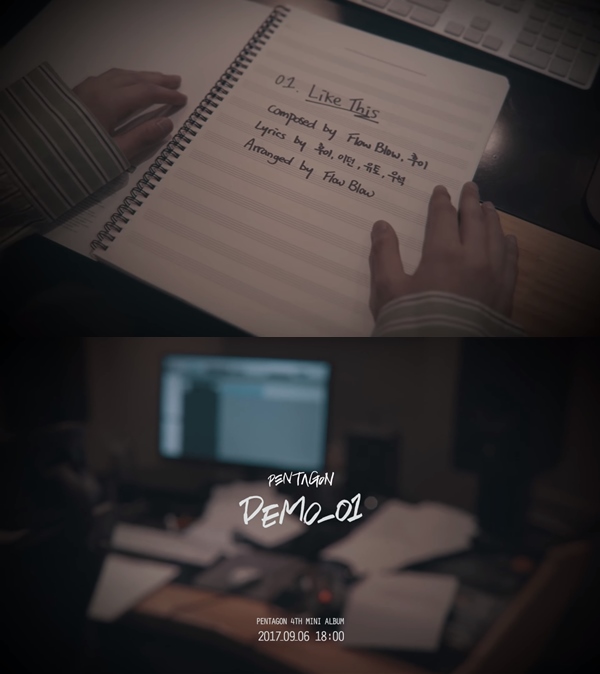 PENTAGON《DEMO_01》音源試聽影片截圖
