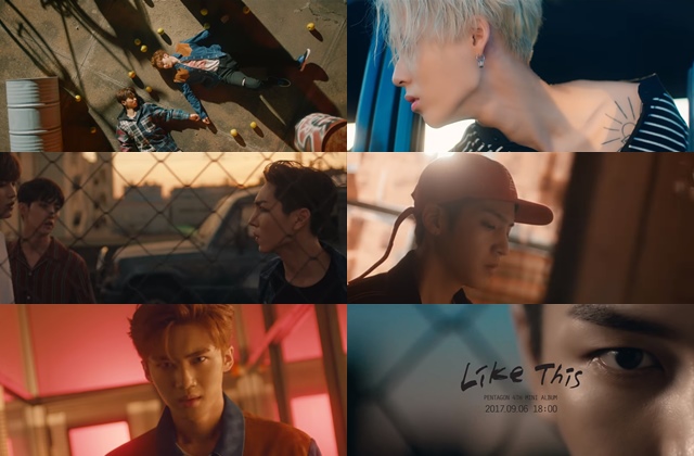PENTAGON《Like This》MV 預告影片截圖