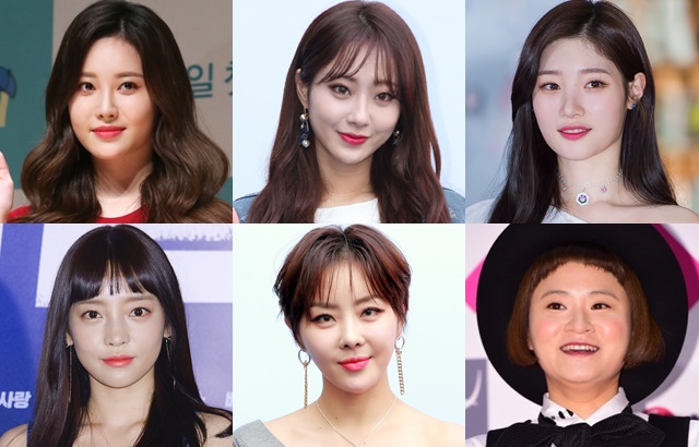 Yura、勁利、采妍、具荷拉、Narsha、金申英