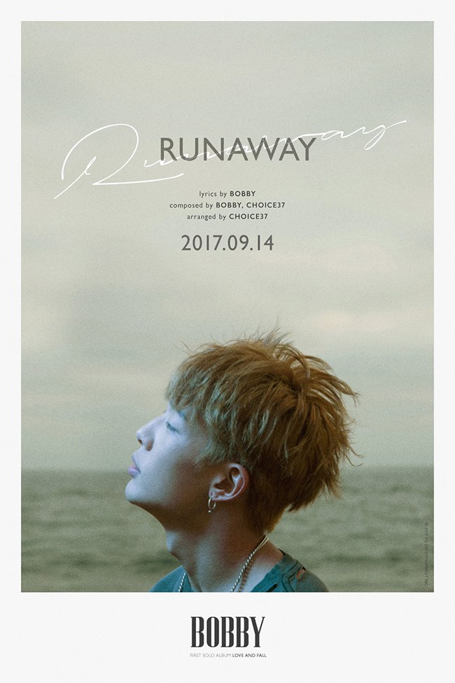 Bobby《RUNAWAY》海報(來源:iKON@Facebook)