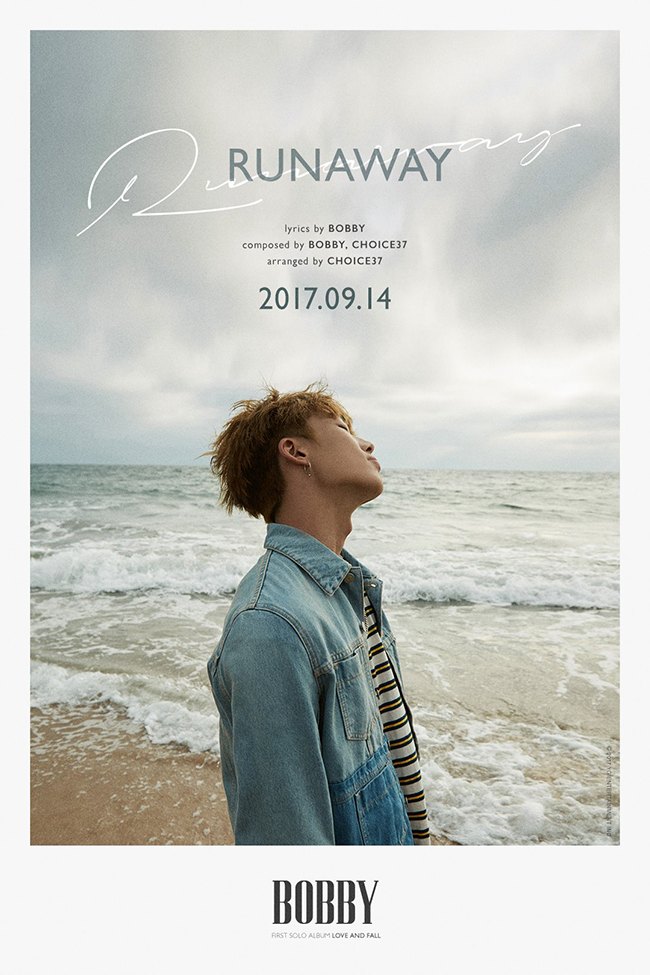 Bobby《RUNAWAY》海報(來源：iKON@Facebook)
