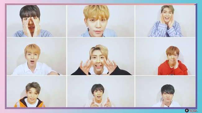 UP10TION 兩週年訊息影片截圖