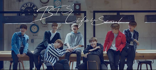BTS 防彈少年團「BTS's Seoul Life」廣告截圖