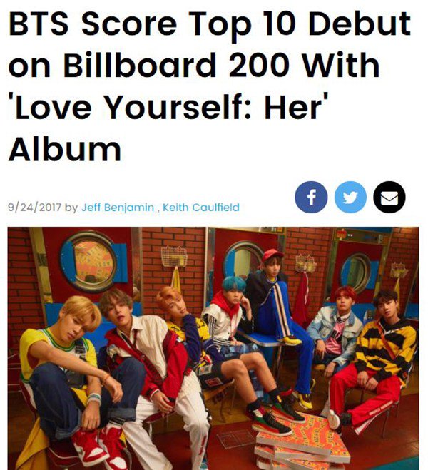 BTS 防彈少年團《LOVE YOURSELF 承 [Her]》@Billboard 200