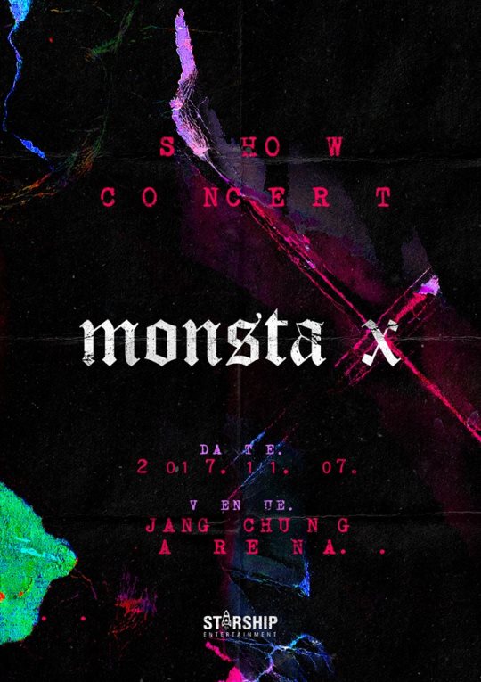 MONSTA X 回歸 Show-Con 海報