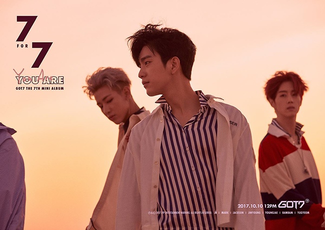 珍榮《7 FOR 7》概念照(來源:GOT7@Facebook)