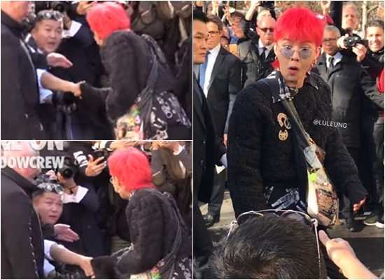 G-Dragon、曹世鎬@巴黎(來源:Dispatch)
